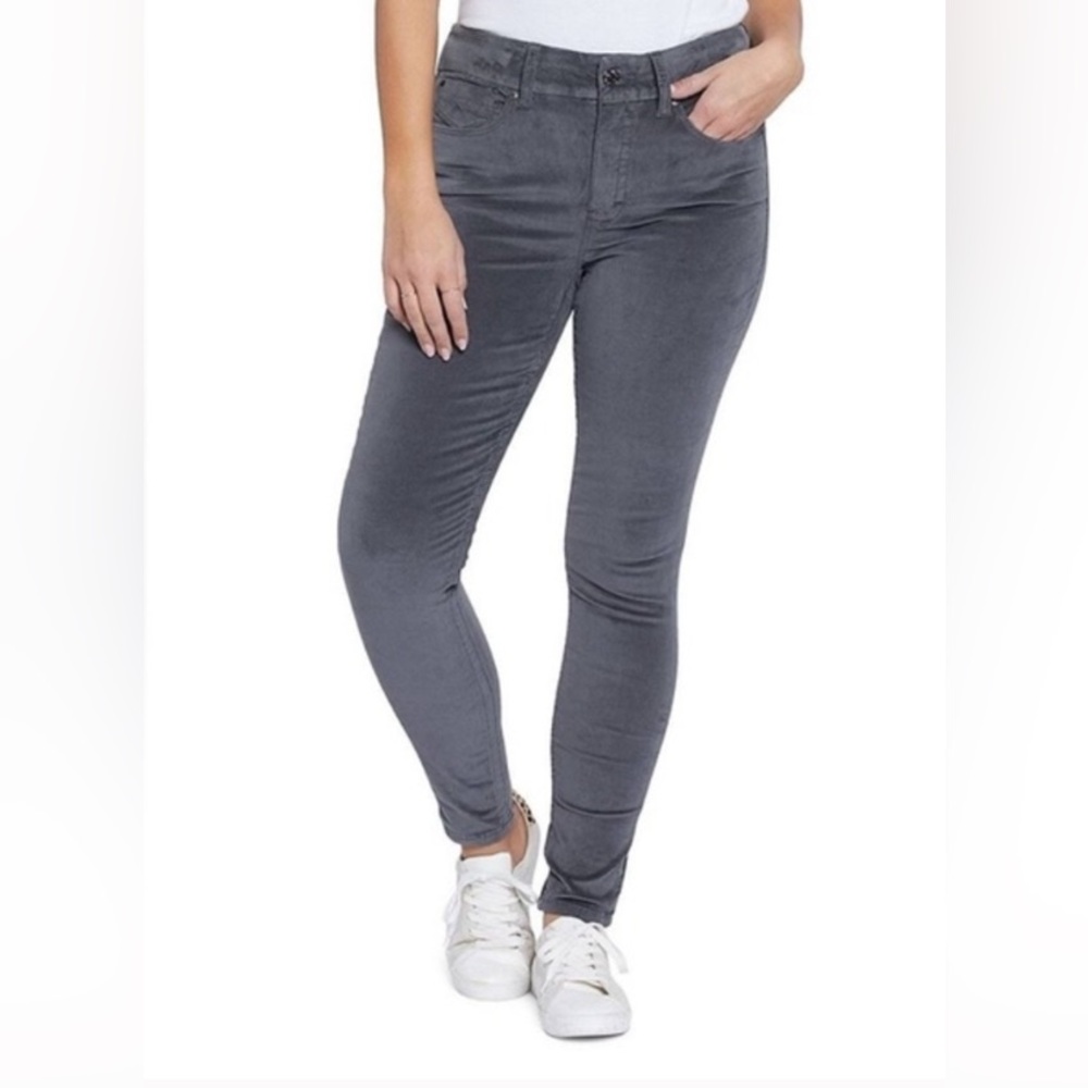 Seven7 Grey Ultra High Rise Corduroy Skinny‎ Jeans